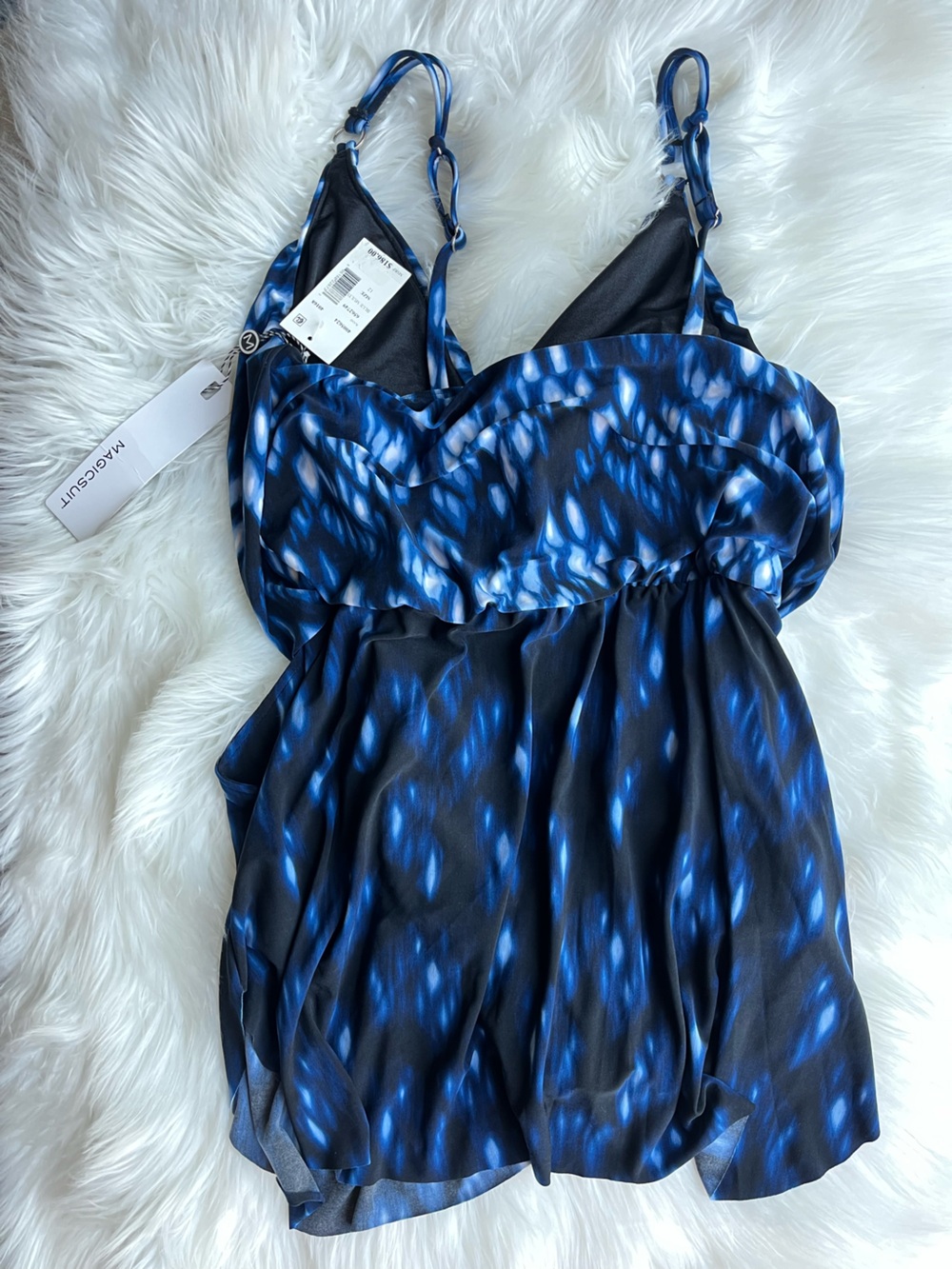 🆕 Magicsuit Indio Kami Swimdress Pockets Blue Size 12 Women’s - Picture 9 of 14